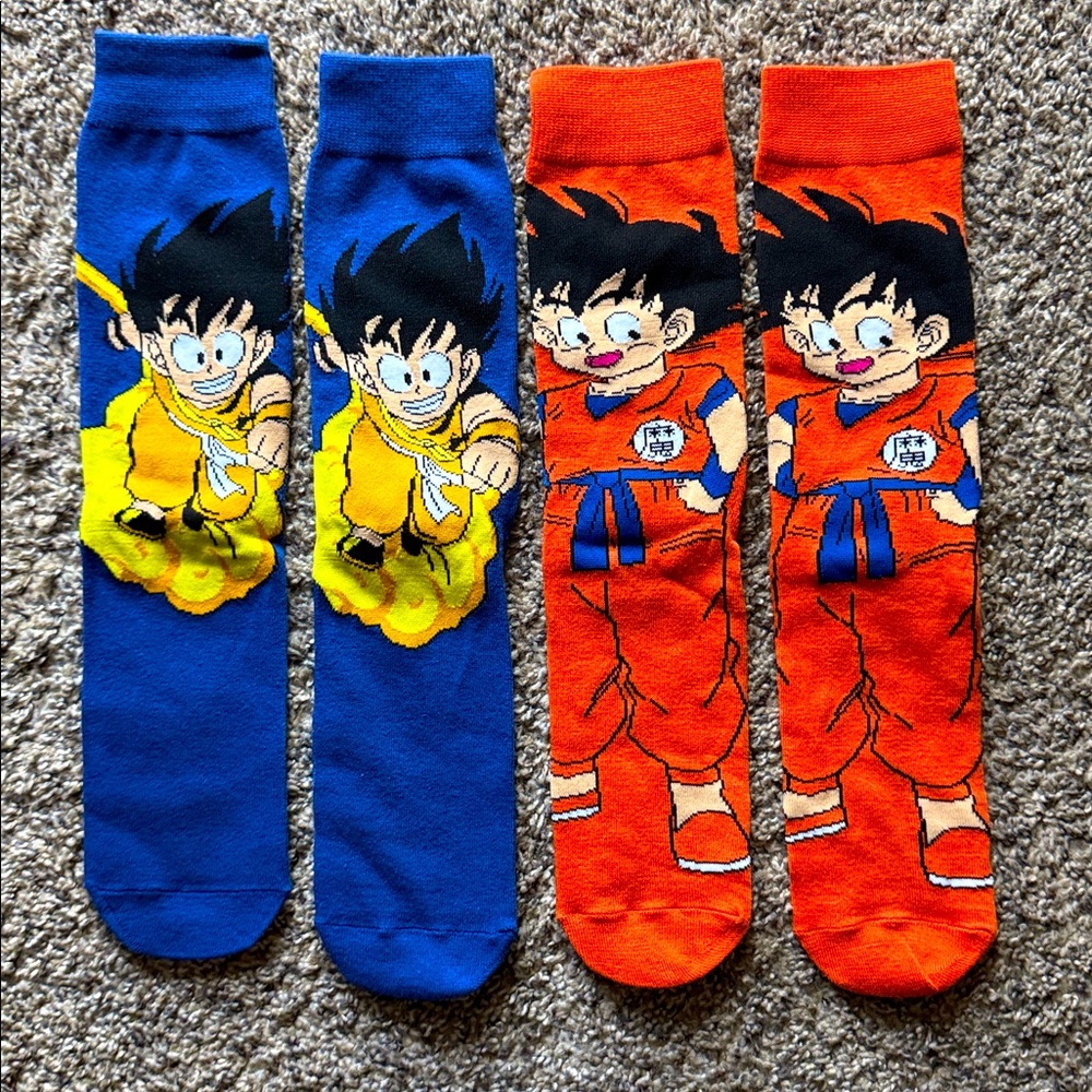 NEW! DBZ SOCKS 2-PACK